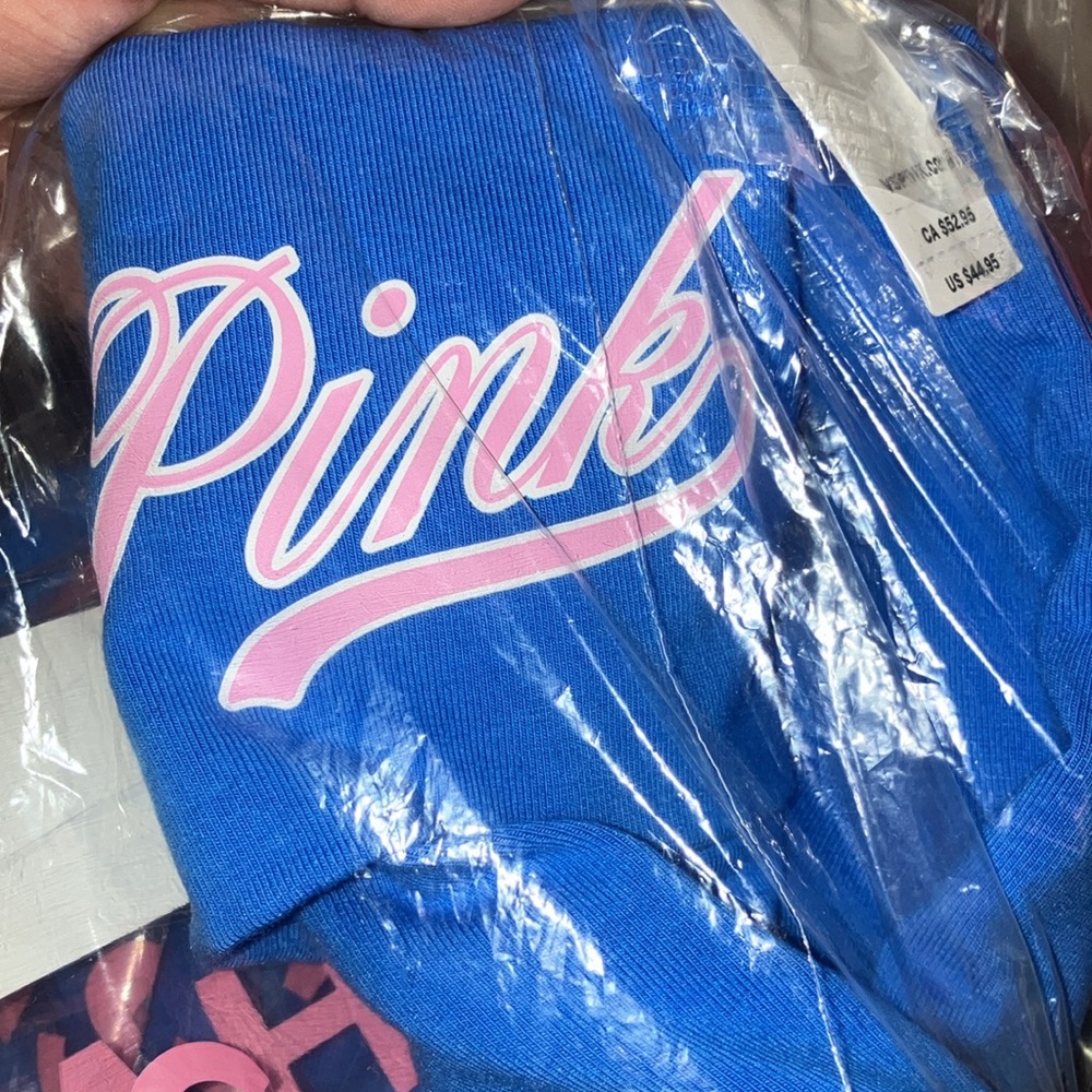 🔥VS Pink LTD EDITION ✨Pink Friday✨ cotton foldover flare leggings sz M NWT - Picture 6 of 8